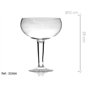 COPA CRISTAL BAJA ANCHA 22.5X28X22.5 CM.