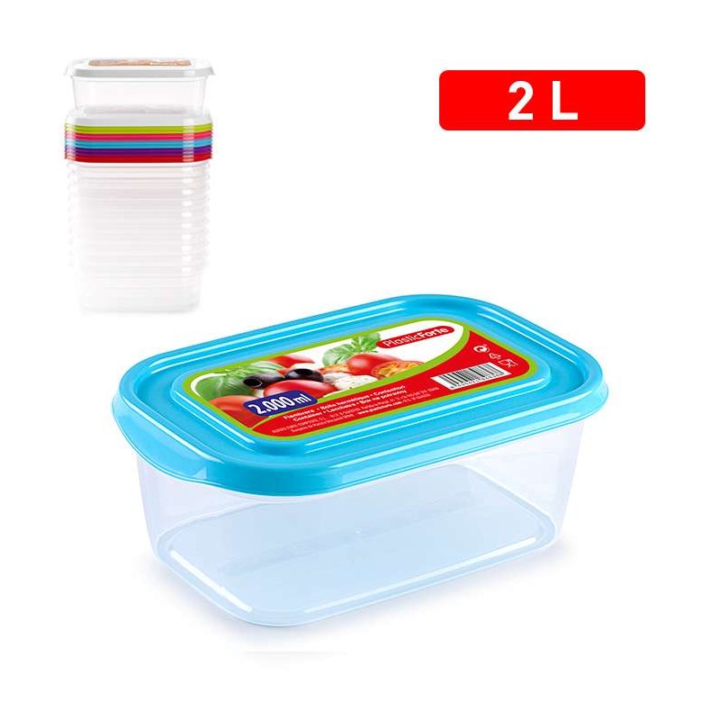 FIAMBRERA BASIC RECTANGULAR 2000 ML.