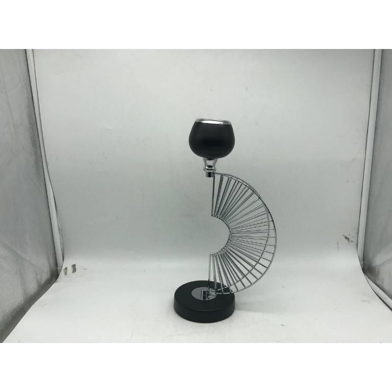 PORTAVELAS METAL PLATA 19*12*37H CM