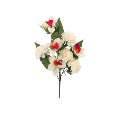 CONJUNTO PEONIA-ORQUIDEA-50 CM ROJO