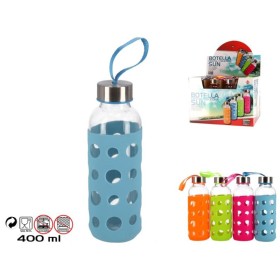 BOTELLA CRISTAL SILICONA 400ML. SUM