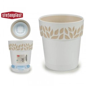 MACETA PLASTICO 15 CM CLOE BLANCA