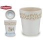 MACETA PLASTICO 15 CM CLOE BLANCA