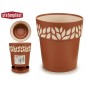 MACETA PLASTICO 15 CM CLOE TERRACOTA