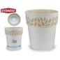 MACETA PLASTICO 30CM CLOE BLANCA