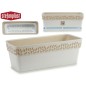 JARDINERA PLASTICO 50 CM CLOE BLANCA