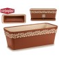 JARDINERA PLASTICO 50 CM CLOE TERRACOTA