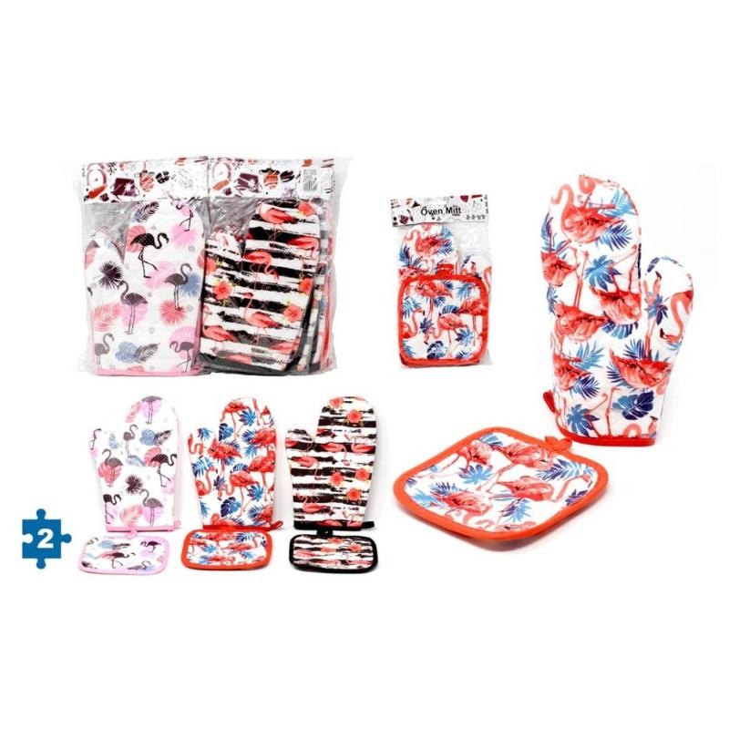 MANOPLA COCINA FLAMINGO POLIESTER SURTD