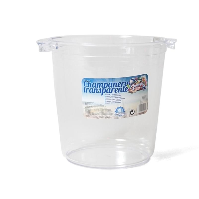 MACETA TRANSPARENTE PLAST 5L