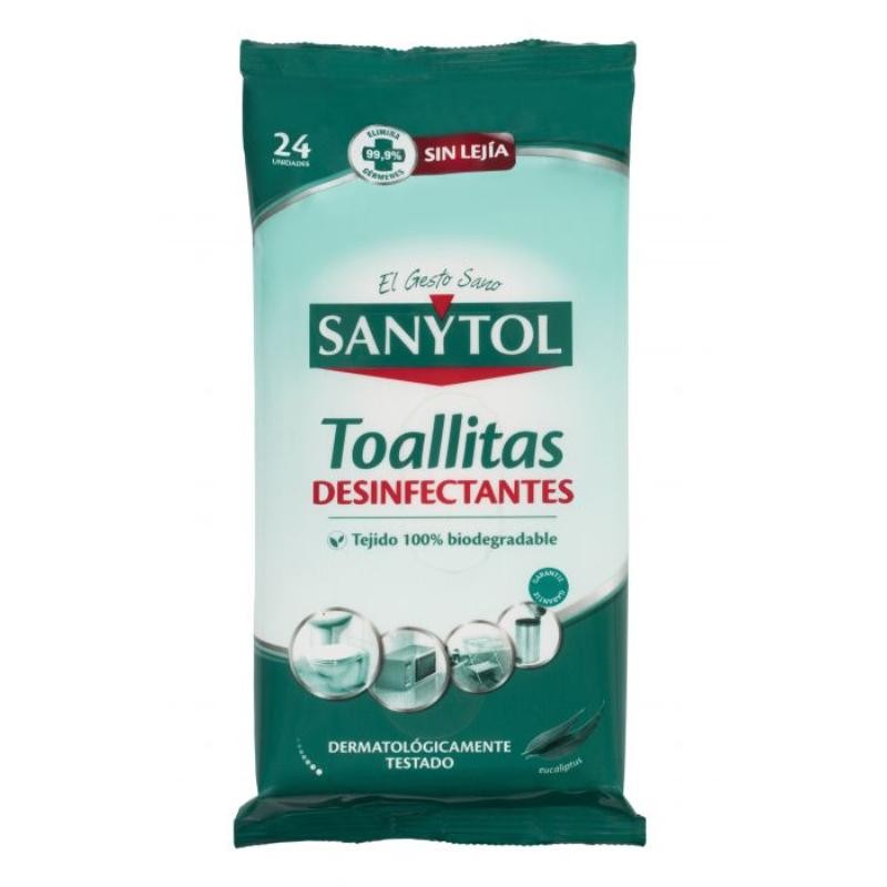 SANYTOL SIN LEJIA TOALLITAS DESINFECTANTES 2