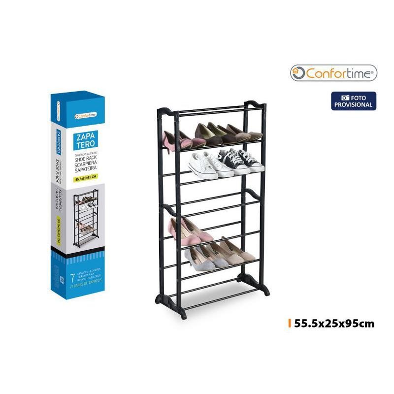 ZAPATERO METAL 21 PAR 55.5X 25X 95 CM CONFORTIME
