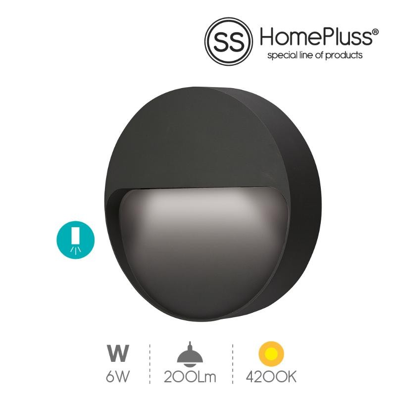 APLIQUE CHERECKA 6W 4200K IP65 ANTRACITA