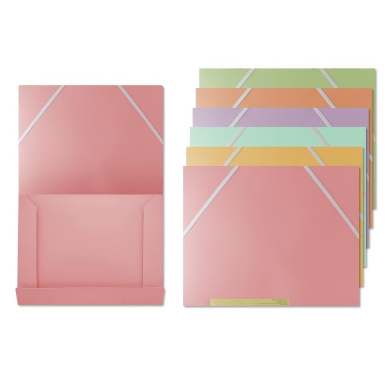 PP PASTEL CARPETA GOMAS Y SOLAPAS A4