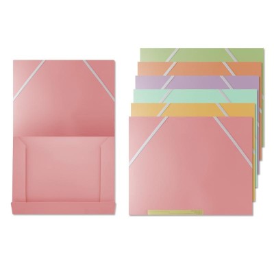 PP PASTEL CARPETA GOMAS Y SOLAPAS A4