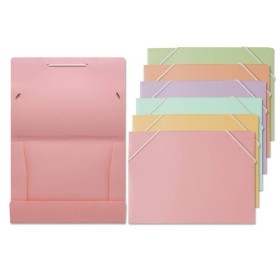 PP PASTEL CARPETA GOMAS ELASTICAS A5