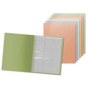 PP PASTEL CARPETA 20 FUNDAS A4