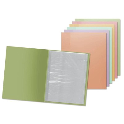 PP PASTEL CARPETA 20 FUNDAS A4