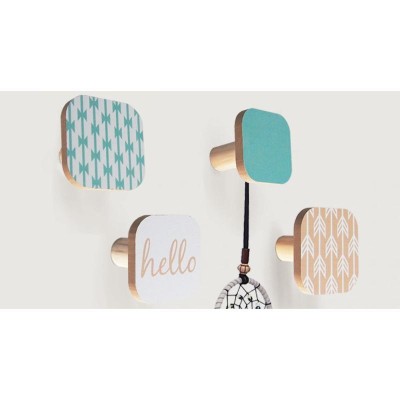 SET 4 PERCHAS MADERA