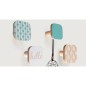 SET 4 PERCHAS MADERA