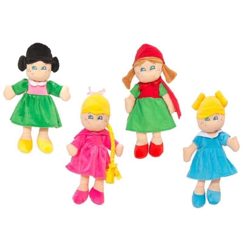 MUÑECAS 4 SURT COLORES 40 CM