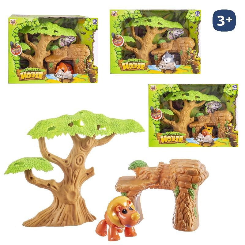ANIMAL FOREST HOUSE CON ACCESORIOS 9 CM