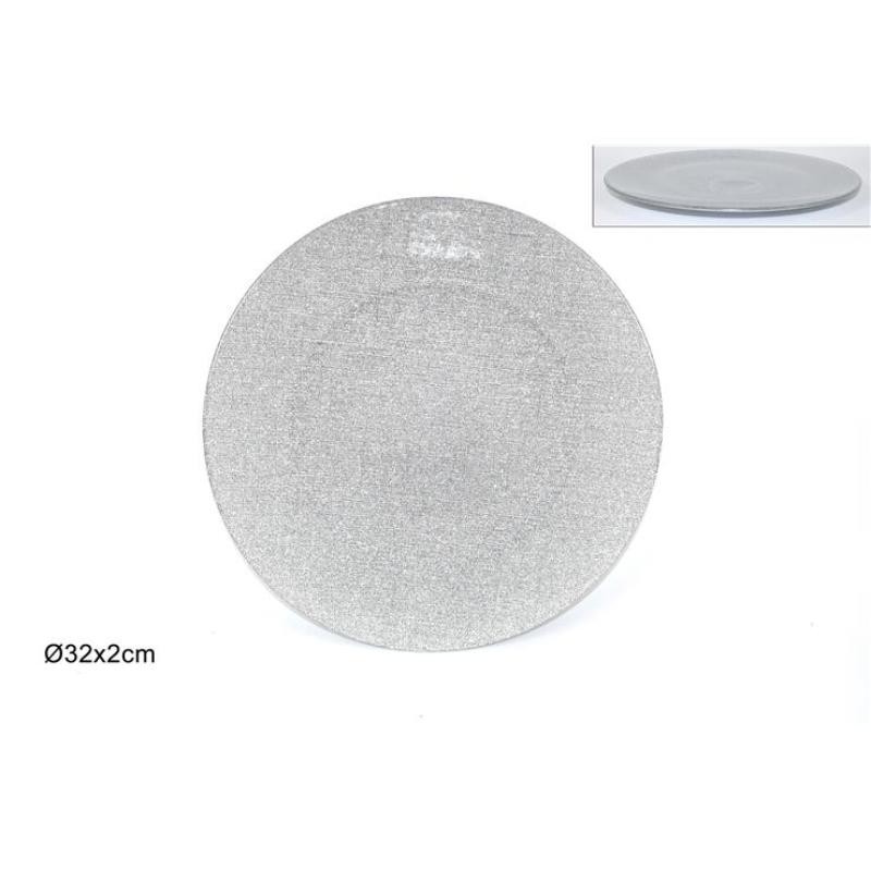 PLATO PLATA 32CM C/BRILLANTINA