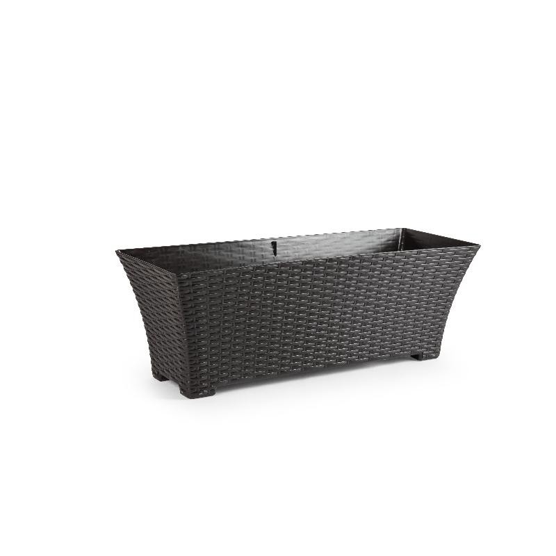 JARDINERA RATTAN 60 CM WENGUE