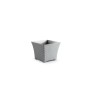 MACETA RATTAN CUADRADA 30 CM PLATA