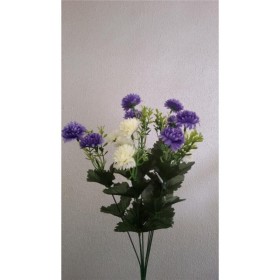 RAMO CRISANTEMO X7 45 CM LILA
