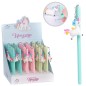 BOLIGRAFO GEL UNICORNIO PLASTICO SURT