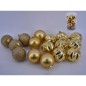 BOTE BOLA NAVIDAD NIZA X16 ORO 8 CM SURT