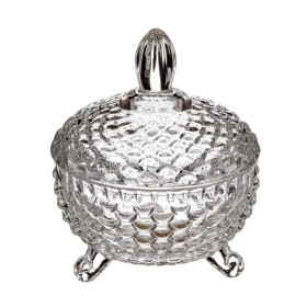 BOMBONERA CRISTAL REDONDA 10 CM