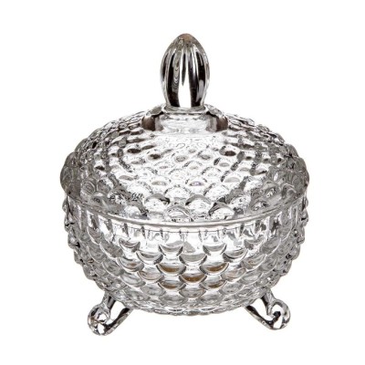 BOMBONERA CRISTAL REDONDA 10 CM