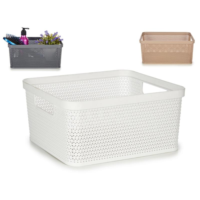 CESTA MULTIUSO RECTANGULAR PEQUEÑA 19X10.5X24.5 CM.