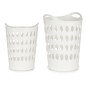 CESTO PLASTICO 50L. C/ASAS BLANCO 41X56X44 CM.