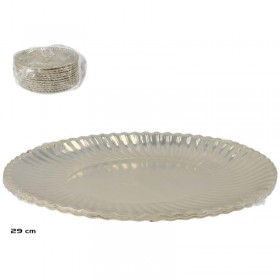 PLATOS X10 PAPEL ORO 29 CM