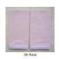GASA BORDADA 100% ALGODON 2 PZ 45X45 CM ROSA