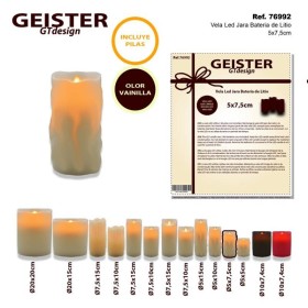 VELA LED JARA EFECTO LLAMA 5X7.5 CM