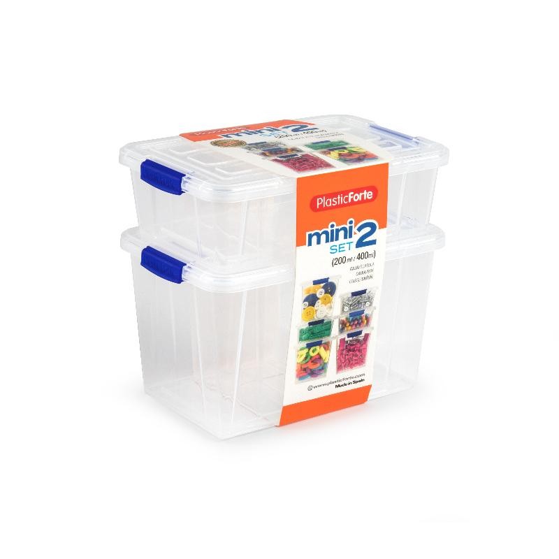 SET 2 MINICAJAS 200/400 ML 12X8X7 CM / 12X8X3.5 CM