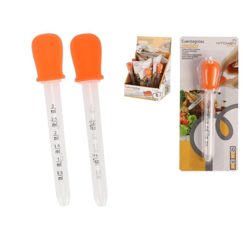 CUENTAGOTAS MEDIDOR 12 CM PLASTICO