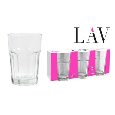 SET 3 VASOS REFRESCO 365CC ARAS                   