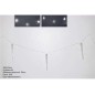 GHIACCIOLI ACRILICO 23CM 6PZ LED BIANCO FREDDO    