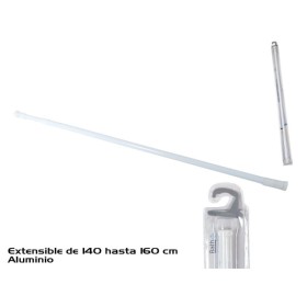 BARRA BAÑO EXTENSIBLE 140-260 CM BLANCA