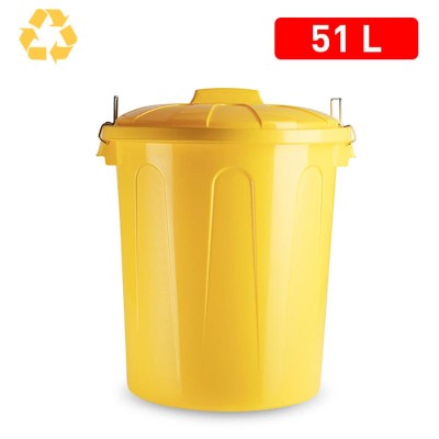 CUBO BASURA 51 LTS. AMARILLO PARCHÍS F17