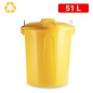 CUBO BASURA 51 LTS. AMARILLO PARCHÍS F17