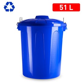 CUBO BASURA 51 LTS. AZUL PARCHÍS
