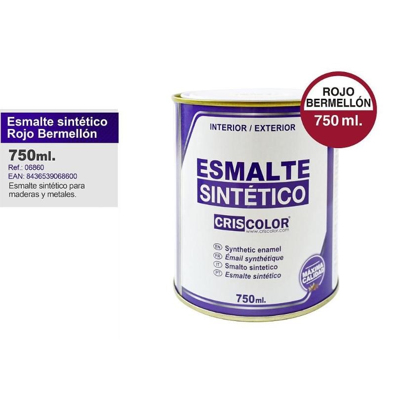 ESMALTE SINTETICO ROJO BERMELLON 750 ML