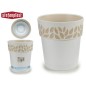 MACETA PLASTICO 25 CM CLOE BLANCA