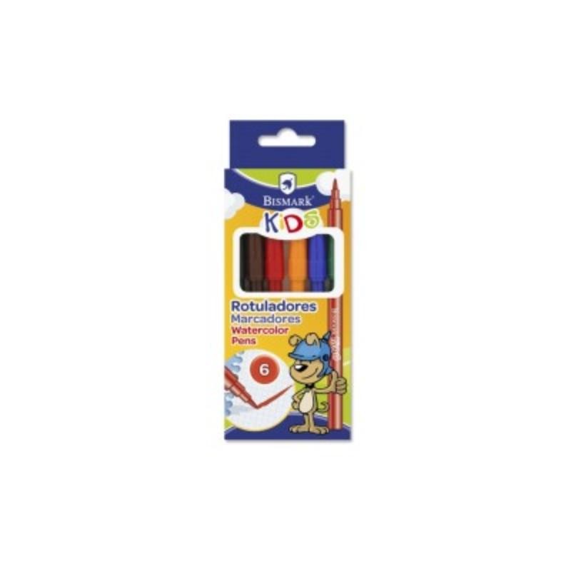 ROTULADORES BISMARK 6 COLORES