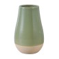 FLORERO CERAMICA 14*14*21 CM VERDE